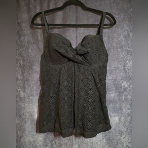 Swimsuits For All Black Crochet Bikini Top